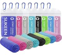 Sukeen Toalla de enfriamiento, Toallas de enfriamiento para el Cuello, Toalla Fresca, Toalla de Hielo, Bufanda de enfriamiento, Toalla de Gimnasio, Toalla de Hielo de Tacto Fresco, Toallas Frescas