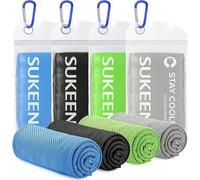 Sukeen Toalla de refrigeración por evaporación instantánea, Toalla de refrigeración a presión para Deportes, Yoga, Golf