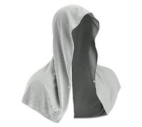 Sukeen Toalla de refrigeración, toalla de refrigeración con capucha para hombres y mujeres, toallas de refrigeración para cuello y cara, toalla de microfibra para el cuello, ciclismo, camping (gris)