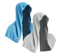 Sukeen Toalla refrescante con Capucha, Paquete de 2 Toallas de enfriamiento para Cuello y Cara, Toalla de refrigeración Absorbente de Secado rápido, Toalla de Microfibra, envolturas Suaves para el