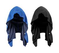 Sukeen Toalla refrescante con capucha para hombre, toallas de refrigeración para cuello y cara, protección UV, secado rápido, absorbente, deporte, entrenamiento, camping, ciclismo, envolturas de