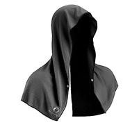 Sukeen Toalla refrescante con Capucha para Hombre, Toallas de refrigeración para Cuello y Cara, se enfría Cuando se Moja, Ciclismo, Toalla Fresca para Clima cálido (Negro)