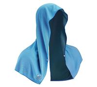 Sukeen Toalla refrescante con Capucha, Toallas de enfriamiento para Cuello y Cara, envolturas de Cuello refrescantes para Deportes, Entrenamiento, Ciclismo, Toalla fría para Clima cálido (Azul)