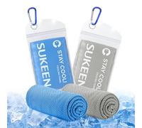 Sukeen Toalla refrescante, Toallas refrescantes de 101,6 cm x 30,5 cm para hombre y mujer, Toalla de hielo de secado rápido para trabajo al aire libre, gimnasio, camping, viajes, sudor, yoga, deportes