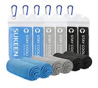 Sukeen Toallas de enfriamiento, Juego de 6 Toallas de refrigeración, Toalla de Gimnasio, Toalla de Hielo, Toalla de enfriamiento para el Cuello, Golf, Camping (100x30 cm)