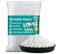 Sukh 10.9oz Pellets de Plástico Moldeable - Perlas Termoplásticas Perlas de Plástico Fundible Polimorfo para Manualidades, DIY, Cosplay, Reparación Temporal, Modelado, Halloween Colmillos de Dientes