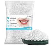 Sukh Pellets de plástico moldeables de 10.8 onzas, cuentas termoplásticas de reparación temporal de dientes, cuentas térmicas reutilizables de plástico polimorfo para dientes perdidos, bricolaje,