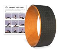 SukhaMat Yoga Wheel - Pro - 12.5"""" x 5"""" Yoga Prop Wheel for Deeper Po