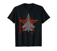 Sukhoi Su-27 Flanker avión ruso clásico cirílico Camiseta