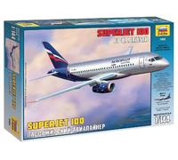 Sukhoi Superjet 100 Aeronave Civil 1:144 Kit De Modelo De Plástico ZVEZDA