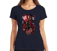 Suki Rat All Day Anime Girl Japan Tattooed Y2K - Camiseta para mujer, azul marino, M