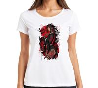 Suki Rat All Day Anime Girl Japan Tattooed Y2K - Camiseta para mujer, Blanco, M