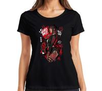 Suki Rat All Day Anime Girl Japan Tattooed Y2K - Camiseta para mujer, Negro , 3XL