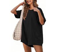 Sukiglam Mono Mujer Verano Manga Corta Monos con Espalda cuello en v Jumpsuit Sexy Peto Suelto Monos Corto de Pierna Ancha de Una Pieza Overoles Casual Vestidos Playa con Bolsillos
