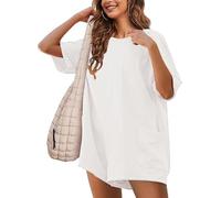 Sukiglam Mono Mujer Verano Manga Corta Monos con Espalda cuello en v Jumpsuit Sexy Peto Suelto Monos Corto de Pierna Ancha de Una Pieza Overoles Casual Vestidos Playa con Bolsillos