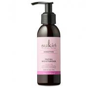 Sukin Hidratante facial sensible de 125 ml, con aceites esenciales; libre de crueldad animal y vegano, absorción rápida para reducir la probabilidad de una reacción para la piel seca.
