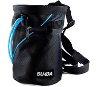 Sukoa - Bolsa de Tiza para Escalada en Roca, Cubo de Bolsa de Tiza de búlder con cinturón de Clip rápido y 2 Bolsillos Grandes con Cremallera, Equipo de Equipo de Escalada en Roca (Azul)