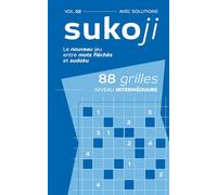 Sukoji: Le nouveau jeu entre mots fléchés et sudoku - Intermédiaire - Vol. 2 - 88 puzzles