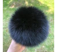 SUKORI 2 uds pompón de Piel de Zorro Natural pompón de Piel para Sombrero Gorros DIY pompón de Piel para Gorras Bolsos Accesorios para Bufandas