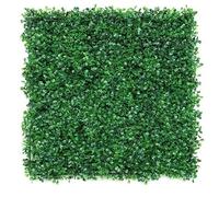 SUKORI 4 Uds 50x50cm telón de Fondo de Pared de césped Artificial Flor de Hierba Falsa Paneles de Pared de Plantas Pantalla de Planta de seto Anti-UV decoración de Boda de jardín para el hogar