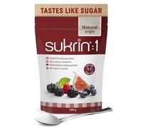 SUKRIN:1 Alternativa natural 1:1 sin azucar a azúcar blanco, edulcorante granulado de erythritol y stevia, sin calorías y gluten, keto, vegano, para repostería, té, galletas sin gluten y café 500g