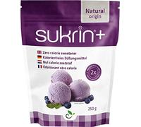 Sukrin Plus All-natural Zero Calorie Wholesome Sweetener alternative to Sugar with Stevia, Twice as Sweet (250g)