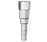 Sukudon Llave de radiador, llave universal para radiador, llave de válvula de radiador de 5 etapas, llave de paso con enchufe cuadrado de 1/2 pulgada, llave de trinquete de 1/2, 3/8, 3/4, 1-1/4