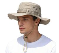 SUKUTU Hombre Gorro Pescador Sombrero Verano ala Ancha Plegable Transpirable Estilo Vaquero Explorador Boonie Bucket Hat