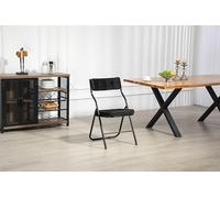 SUKY Juego de 2 sillas plegables de comedor con cojines, sillas plegables portátiles y montadas para invitados, cocina, boda, oficina, color negro