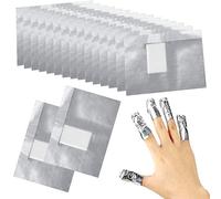 Sularpek 100 Pcs Almohadillas para quitar esmalte de uñas, Quitaesmalte de Papel de Aluminio, lámina de aluminio para esmalte de uñas, Elimina Esmalte de Uñas de Gel Rápido y Fácil