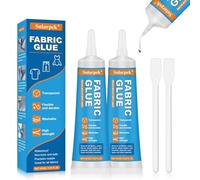 Sularpek 2 * 60 ML Pegamento para Tela, Adhesivo Textil Extra Fuerte y Permanente para Telas y Tejidos Todas Las Telas, Insignias, Reparación de Muñecas