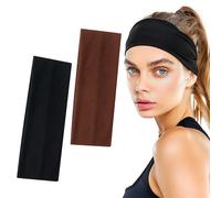 Sularpek 2 Piezas Cinta Pelo Deporte, Headband, Cinta para el Pelo Mujer, Diadema Running Mujer, Cinta Deportiva Pelo, Unisex, Bandas para el Sudor para el Sudor para Yoga, Deportes, Gimnasio, Correr