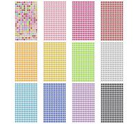 Sularpek 3120 Piezas Brillantes para La Cara, 12 Hojas Pegatinas Cara Brillantes Festival, Diamantes para Manualidades, Brillantes Cara para DIY Craft Nail Body Makeup Festival