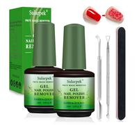 Sularpek Magic Remover Set, 2 Pcs Removedor Esmalte Permanente, Quita Esmalte Semipermanentes Para Uñas, con Lima de Uñas y Rascador de Esmalt, Elimina Fácil y Rápidamente el Esmalte