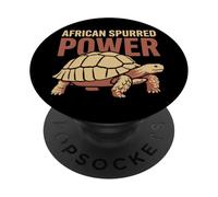 Sulcata Tortuga Sulcata Propietario Tortuga Africana Espolón PopSockets PopGrip Adhesivo