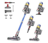 Sulean X8 Aspiradora sin Cable 48Kpa/580W/70Mins, 2026 Escoba Aspirador Vertical Potente de 1.6L/Pantalla LED, Cepillo Anti-Enredo, Vacuum Cleaner para Suelo/Alfombra/Pelos de Animales