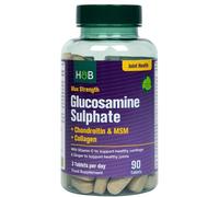 Sulfato de glucosamina + condroitina y MSM + colágeno Max Strength - 90 comprimidos