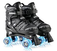 SULIFEEL Patines ajustables para niños de 3 a 5 a 8 a 6 a 12 con 4 tamaños de luz ajustable sobre ruedas, el mejor regalo para niños para principiantes, deportes de interior y exterior