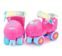 SULIFEEL Patines de cuatro ruedas ajustables para niños, patines de ruedas para principiantes en grupos de edad de 2-5 años para niños y niñas
