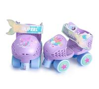 SULIFEEL Patines de rodillos cuadrado ajustables para niños | Edades 3-5 años, para niñas y niños, cómodo y seguro, fácil de usar