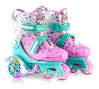 SULIFEEL Patines para Niños Patines Roller Ajustables con Ruedas Luminosas para Niñas y Niños Principiantes