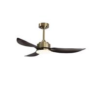 Sulion - Ventilador de Techo con Luz Rodan L WiFi Antique Brass | Motor DC 2.0 Silencioso, Regulable en Intensidad y Temperatura | Compatible Google Home y Alexa | Modo Invierno IP20