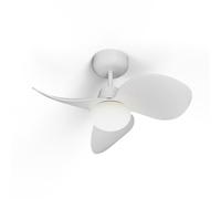 Sulion - Ventilador de Techo con luz Silencioso y Ligero, Potente Motor DC, 6 Velocidades, Temporizador, Verano/Invierno, Luz LED Regulable CCT, Instalación Rápida