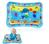 SULIUDAJI 1 Pieza Alfombra de Agua Juegos Bebe 66x50cm PVC Almohadilla Agua Inflable Water Play Mat con Vida Marina Flotante Juguetes Sensoriales para Tummy Time Bebe Unisex 3 6 9 12 Meses