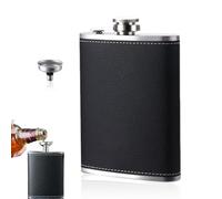 SULIUDAJI 1 Pieza Petacas de Alcohol y Embudo, Petacas de Alcohol de 304 Acero Inoxidable, Licor Alcohol, Portátil Whisky Hip Flask para Escalada, Camping, Senderismo, Viajes