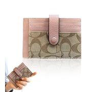 SULIUDAJI 1 Pieza Porta Monedas Tarjetero Mujer Porta Tarjetas de Tecnología, Card Holder con Cremallera, Carteira Porta Cartao, Funda Tarjeta Credito, Billeteras para Mujer,Rosa