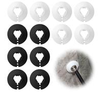SULIUDAJI 12 Piezas Tapa De Tubo De Radiador Anillo De Plástico Cubierta Tapón Fundas Decorativas De Tubería Para De Calefacción Tapones Para Tubos De Embellecedor Rosetas Cubierta Collar Guirnalda