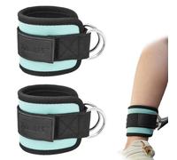 SULIUDAJI 2 Piezas Tobilleras Poleas Gym Correas Tobillo Gimnasio Para Patadas Gluteos Fitness Accesorios De Ejercicio Cian