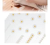 SULIUDAJI 5 Tapetes para Frigorífico, 30x45cm, Floral, EVA, Antideslizante, Lavables, Multifuncional, Alfombrillas de Refrigerador para Cajones, Mostrador de Cocina
