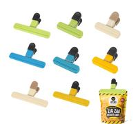 SULIUDAJI 8 Piezas Clip Para Bolsas De Alimentos, Multipropósito Clip De Sellado Grandes Y Pequeños, Pinzas De Plástico Clip De Bolsa Clip De Para Alimentos Son Adecuados Para Cocina, Oficina, Armario